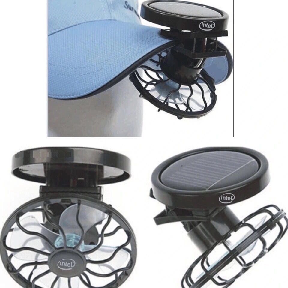 Kipas solar mini untuk musim panas, kipas klip mini untuk topi, kipas mikro DC, solar.