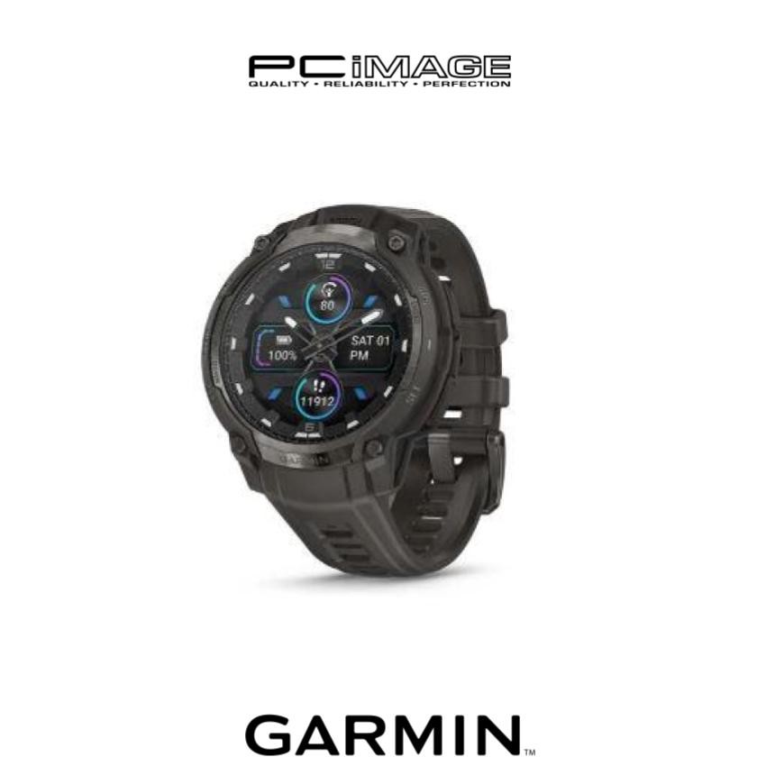 GARMIN INSTINCT CROSSOVER AMOLED | RUGGED HYBRID GPS SMARTWATCH W/ANALOG| 1.2"| MULTI-BAND GPS |HRV/