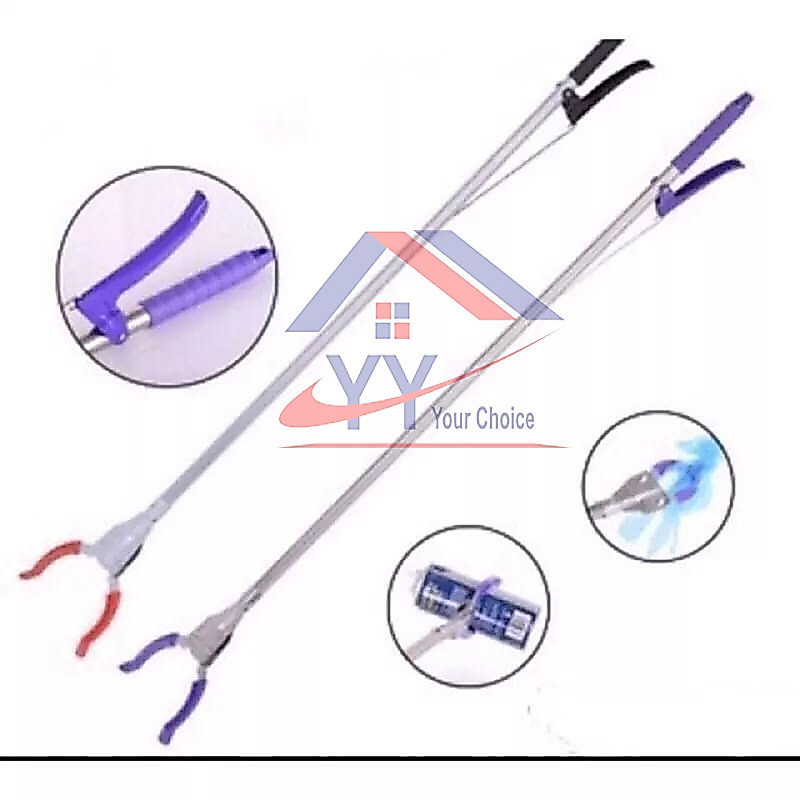 Pick Up Picker Clip Pliers Household Cleaning Tools Reaching Tool Penyepit Sampah Full Metal S/Steel Rubbish Trash Clip