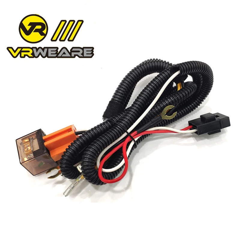 Relay Kabel Horn 12V Universal Untuk Pemasangan Gril, Horn Bunyi Letupan, Wayar Horn Motosikal, Kit Pendawaian, Relay Fius Kereta Lori