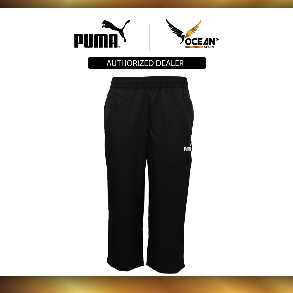 PUMA ESS No.1 Logo Poly Woven 3/4 Pants (Black) 69184301