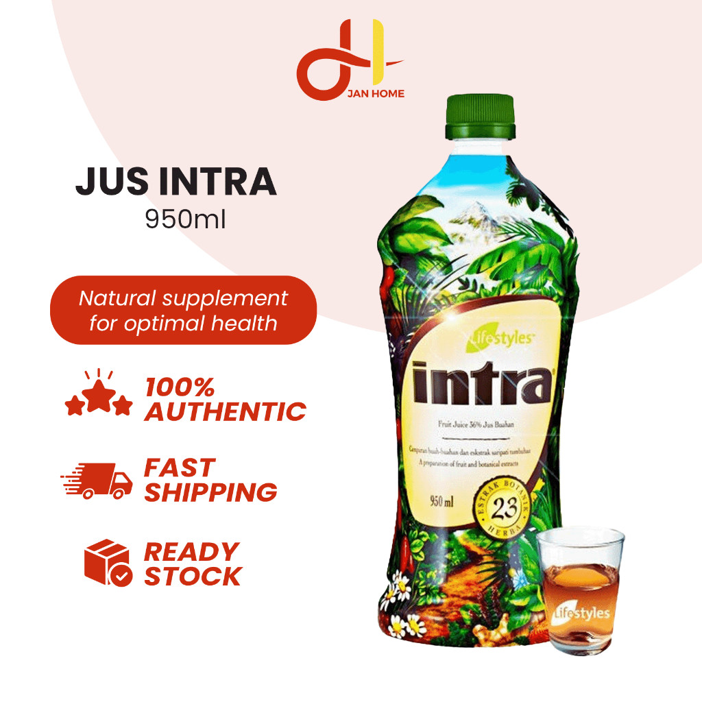 JUS INTRA JuICE Lifestyles 100% ORIGINAL CANADA #READY STOCK# 950ML Health Care Immune Booster Minuman Kesihatan