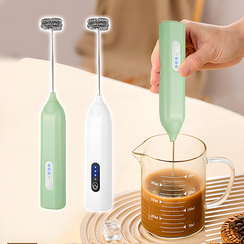 Milk Coffee Frother USB Rechargeable Electric Whisk Drink Mixer Stirrer Foam Maker Pembuih Susu 打奶泡器