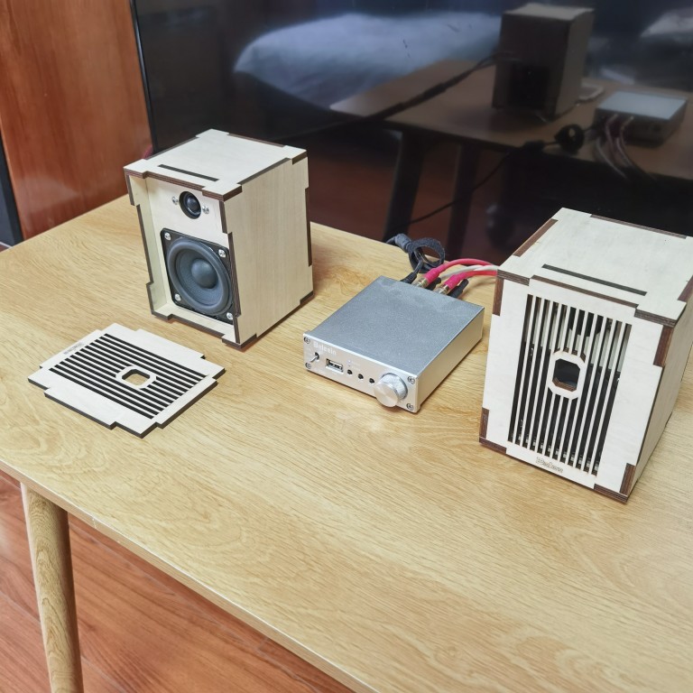 A275 Handmade Literary Retro Bluetooth Bookshelf Audio HiFi Passive Speaker Computer Desktop DIY Production Modification