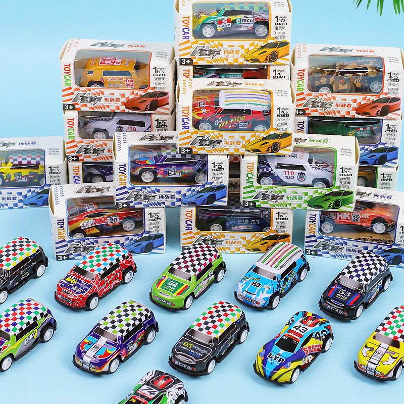 Cartoon Color Alloy Mini Pull Back Car Toys Kids Boy Gift Creative Small Gift Car Model Children Educational Toys Kanak