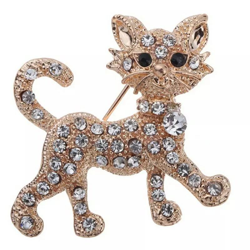 [AYUNA AYA] PREMIUM cat brooch, gold and silver cat brooch, best seller