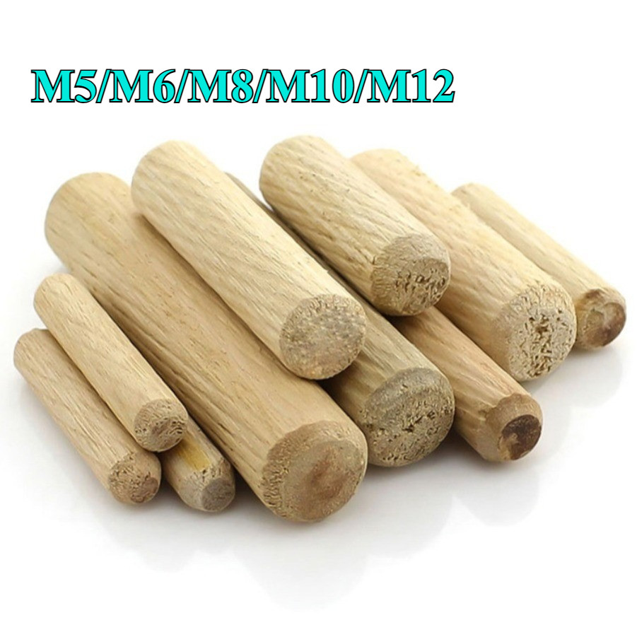 Log stoppers, wood nails, solid wood sticks, tenons, twill wedges, bolts, logs, small wood dowels, wardrobe cabinet connectors M5/M6/M8/M10/M12【CHANGMU】