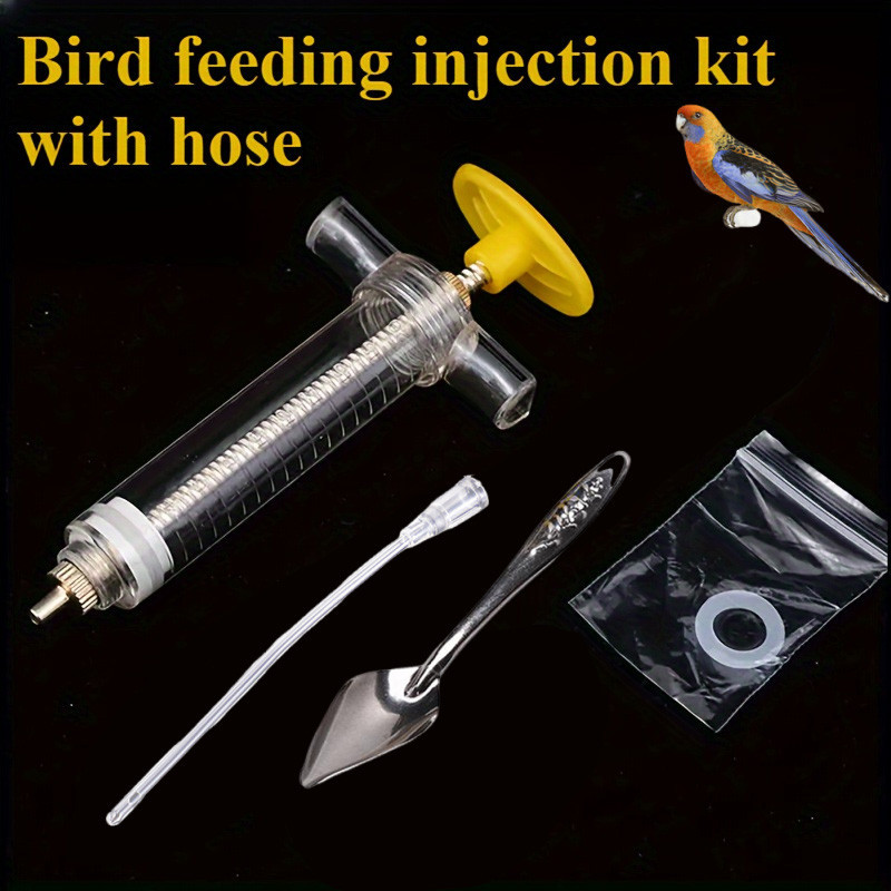 10/20/30ML Baby Bird Feeding Syringe Parrot Feeder Young bird handfeeding with Bird feeding Spoon