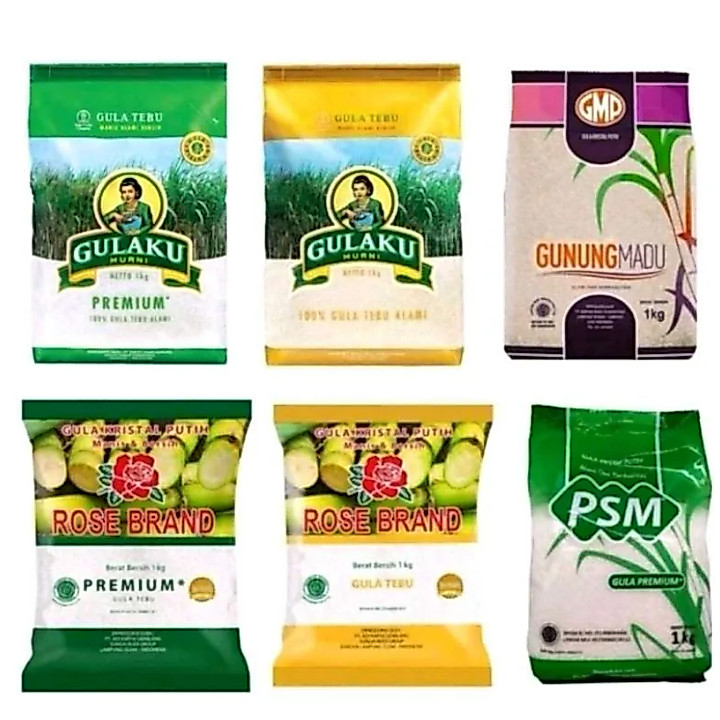 Premium Granular Sugar 1kg Packaging White Granular Sugar Gula Kasar 1kg