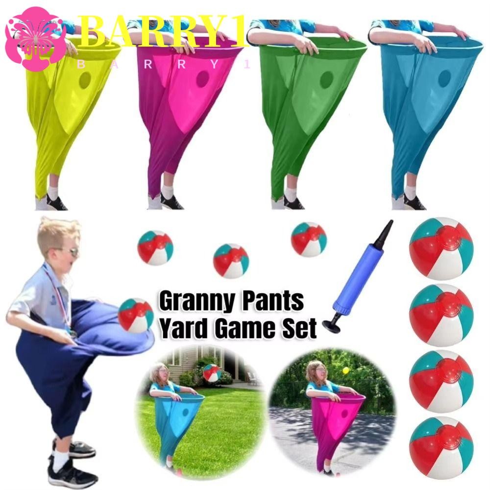 BARRY1 Granny Pants Yard Game Set, Creative Funny Parent Child Pitching Game, Family Reunion Game Exercise Breathable Soft Giant Outdoor Tossing Game Backyard Party