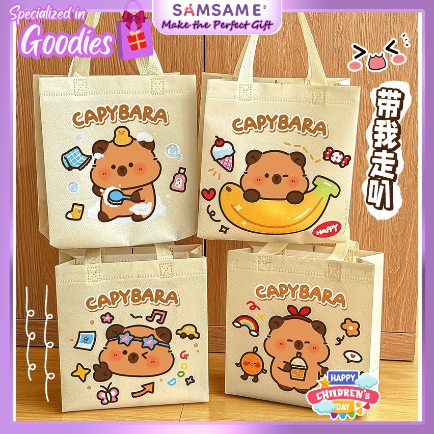 Gift Bag Kids Goodies Birthday Party Doorgift Kid Tuition Beg Hadiah Non Woven Giftbag School Kids