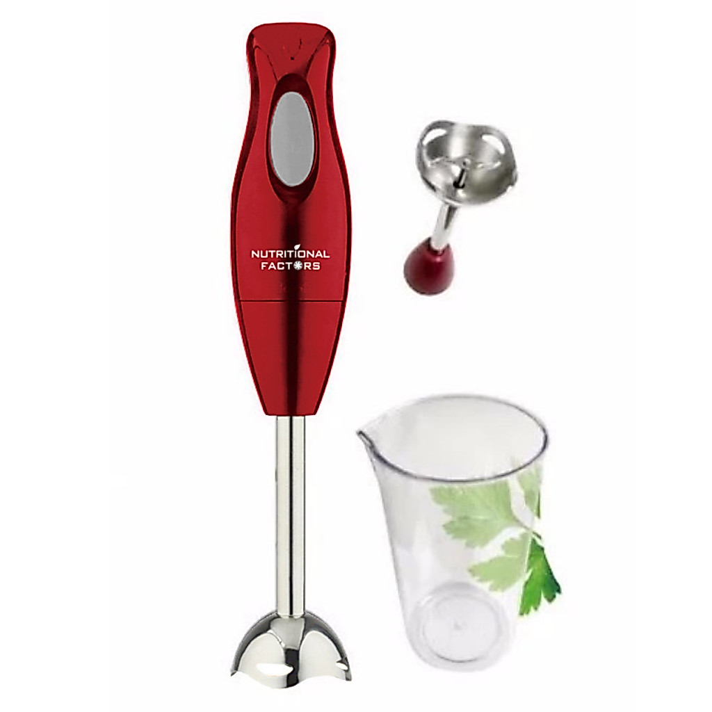 Nutritional Factors Portable Hand Blender Chopper Mixer Grinder Handblender (2 in 1)