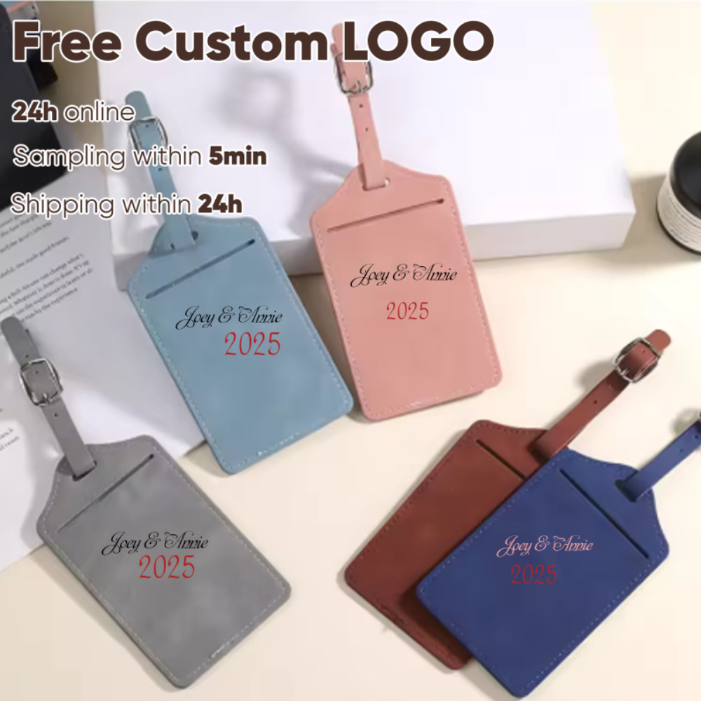 Free Custom PU Strap RFID Passport Holder Travel Wallet Passport Cover Luggage Tag Ticket Clip Id Card