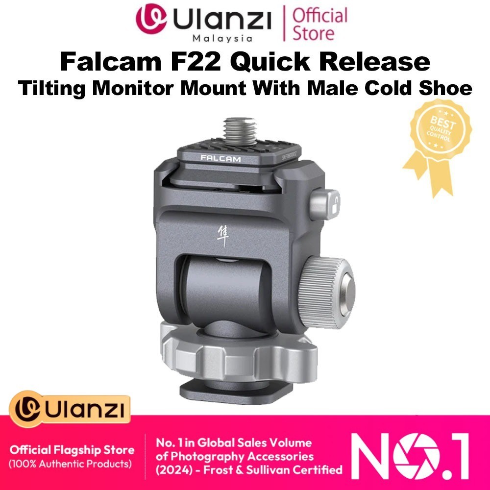 Ulanzi Falcam F22 Quick Release Tilting Monitor Mount 2541 With Male Cold Shoe