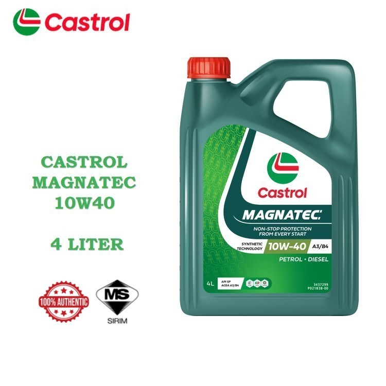 Castrol MAGNATEC 10W-40 SN for Petrol Vehicles (4L) (100% ORIGINAL)