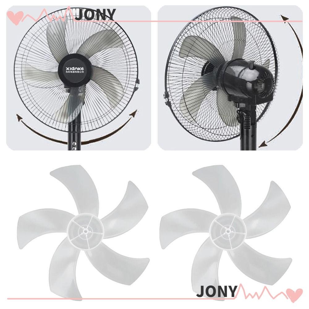 JONYPH Fan Blade, Big Wind Slow Noise Five Blades Fan,  Plastic Leaf Floor Fan for Pedestal Fan Table Fan Wall Fan