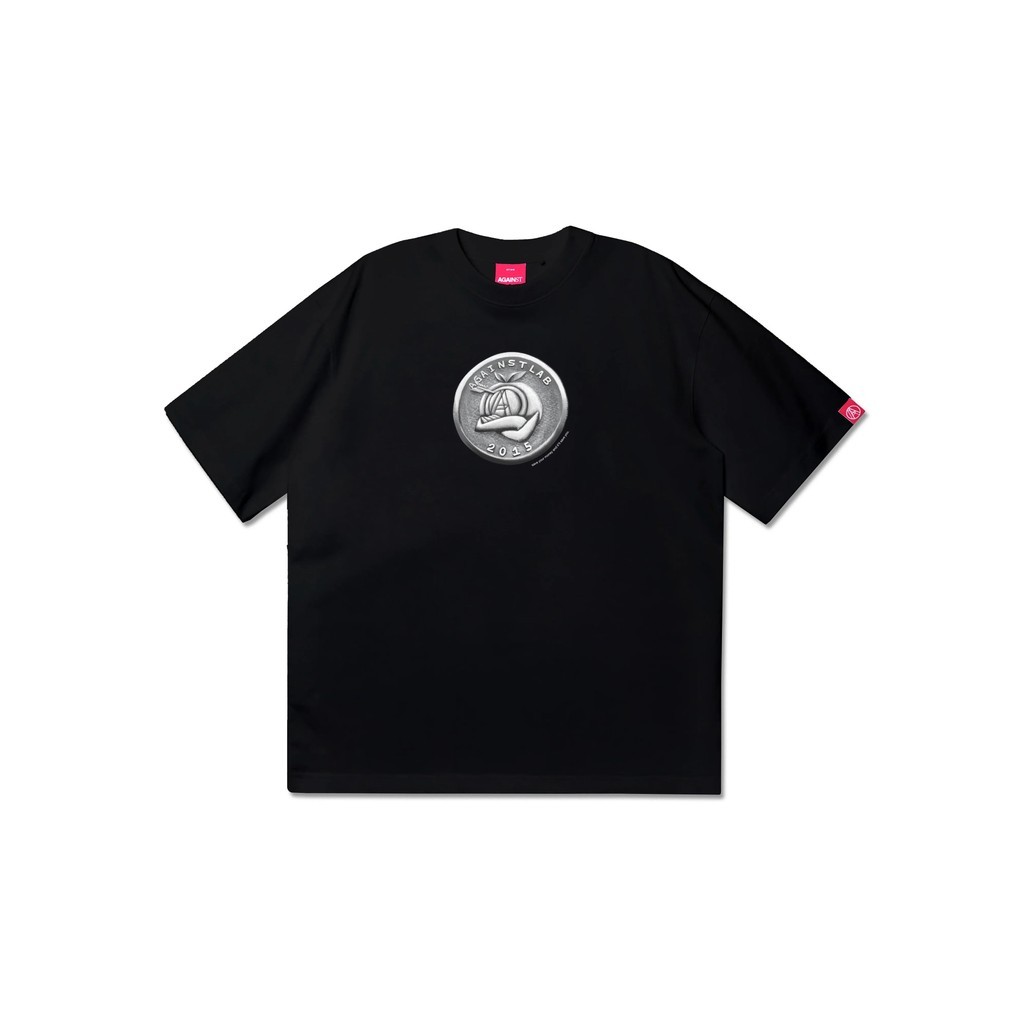 AGAINST LAB A-MAN COIN TEE (BLACK)
