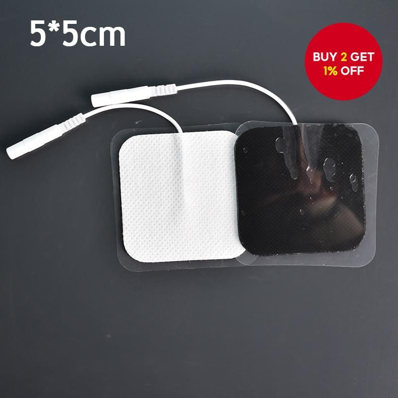 Reusable 50mm X 50mm Gel Electrode Pads (2pcs) for Tens Muscle Stimulator Pad Elektrod Gel 50mm X 50mm (2pcs) Boleh Digunakan Semula Untuk Stimulator Otot TENS