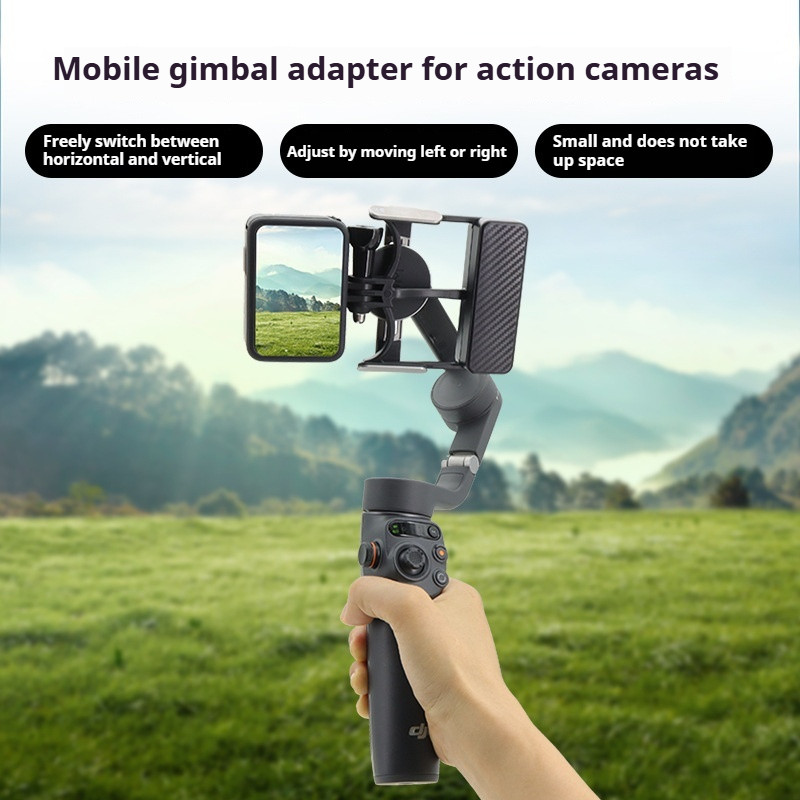 For DJI OSMO Mobile 6/5 Smartphone Gimbal OM 4/3 Adapter for GoPro Action 4 Accessories Compact and Portable Widely Compatible