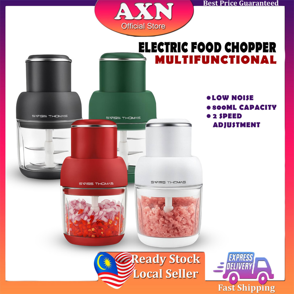 Axn 800ML Mesin Pengisar Mini Blender & Electric Food Chopper Mixer Blender Cutter Shredder Mincer Grinder 搅蒜器