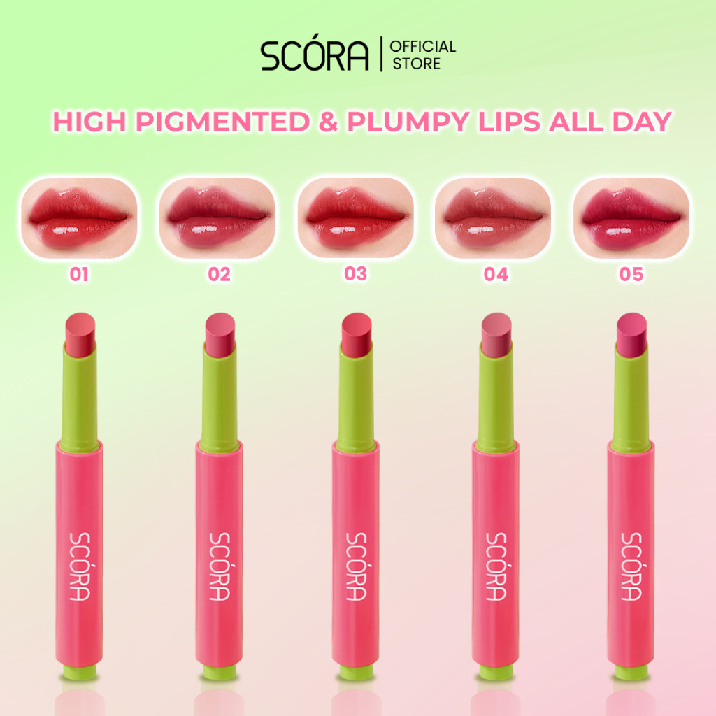 [Full Set] SCORA Bloop Pop Gloss Balm 2 gr