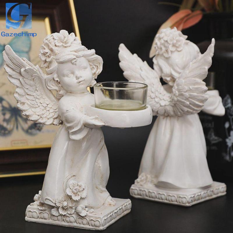 Gazechimp Nordic Angel Candle Holder Angel Collection Figurine Angel Figurines for Memory Loss of Loved One Bereavement Party Decor