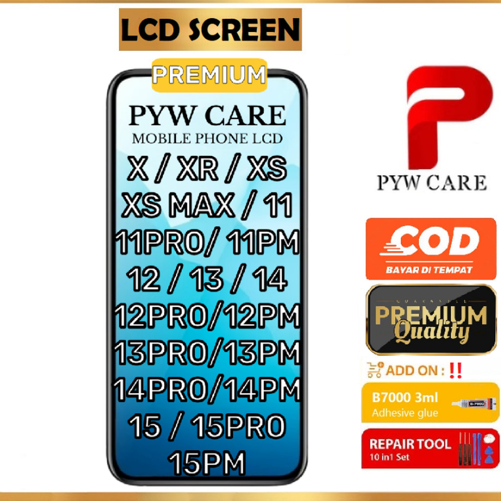 Skrin LCD Serasi Untuk 15 14 13 12 11 PRO XS MAX XR XS X LCD Screen Replacement