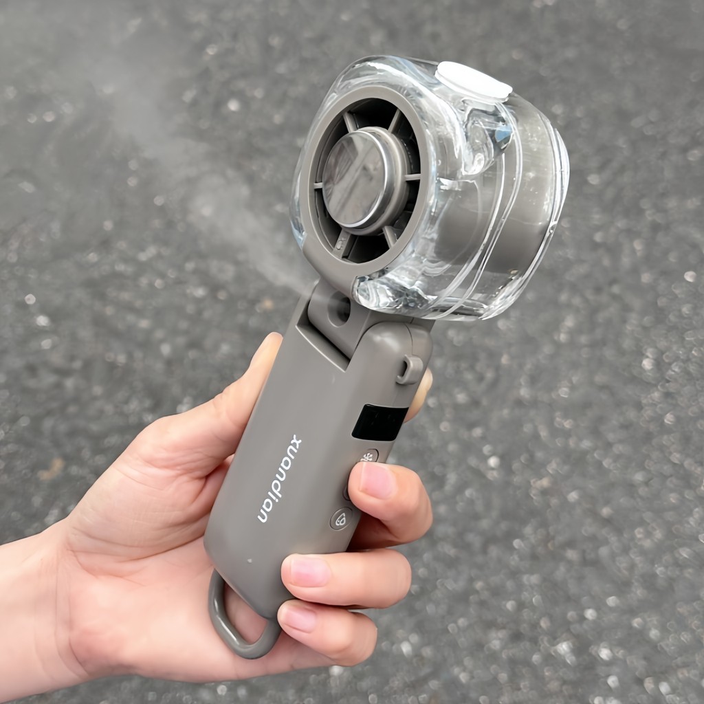 kipas leher rechargeable kipas gantung leher usb kipas leher portable [Cold Violence] Spray Fan Hanging Neck Long Battery Life Students Class Mute Refrigeration Desktop Handheld Semiconductor