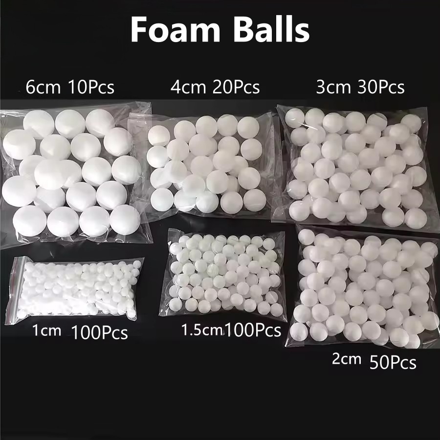 Round Styrofoam Balls Christmas White Artificial Foam Craft Balls DIY Wedding Party Festival Decor