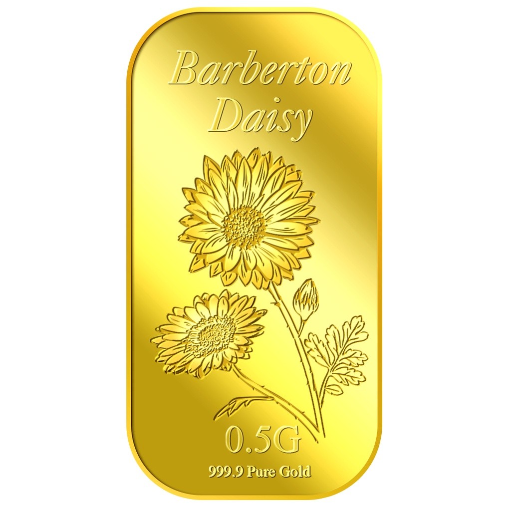 IH0 Puregold 0.5g Barberton Daisy | 999.9 Pure Gold Bar