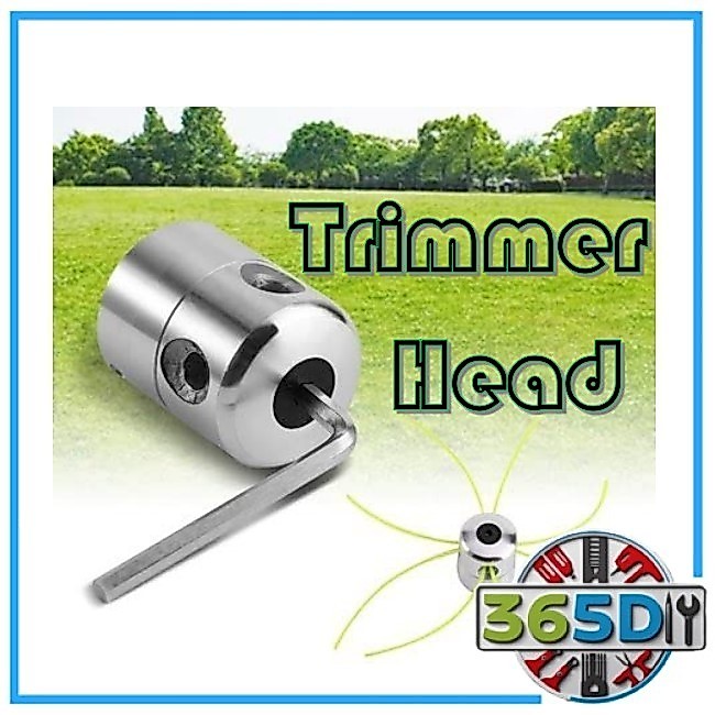 Aluminium Grass Trimmer Head with 4 Trimmer Lines for Brush Cutter Grass Trimmer Grass Cutter Mesin Potong Rumput