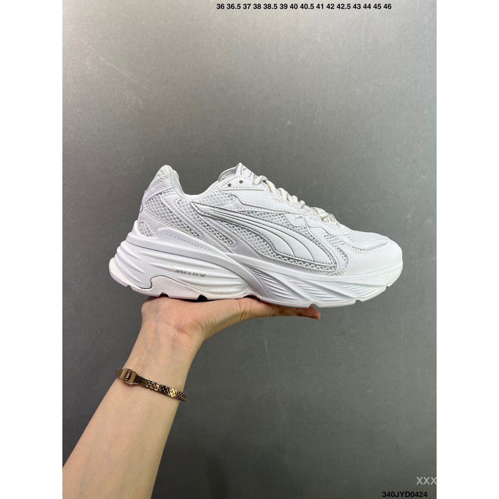 Puma shoes/Puma Fade Nitro Ls Men Women Dad shoes Casual shoes Outdoor Running shoes Cross Country Running shoes Retro Trendy Casual All-Match Breathable Thick-Soled Heightening HSKG