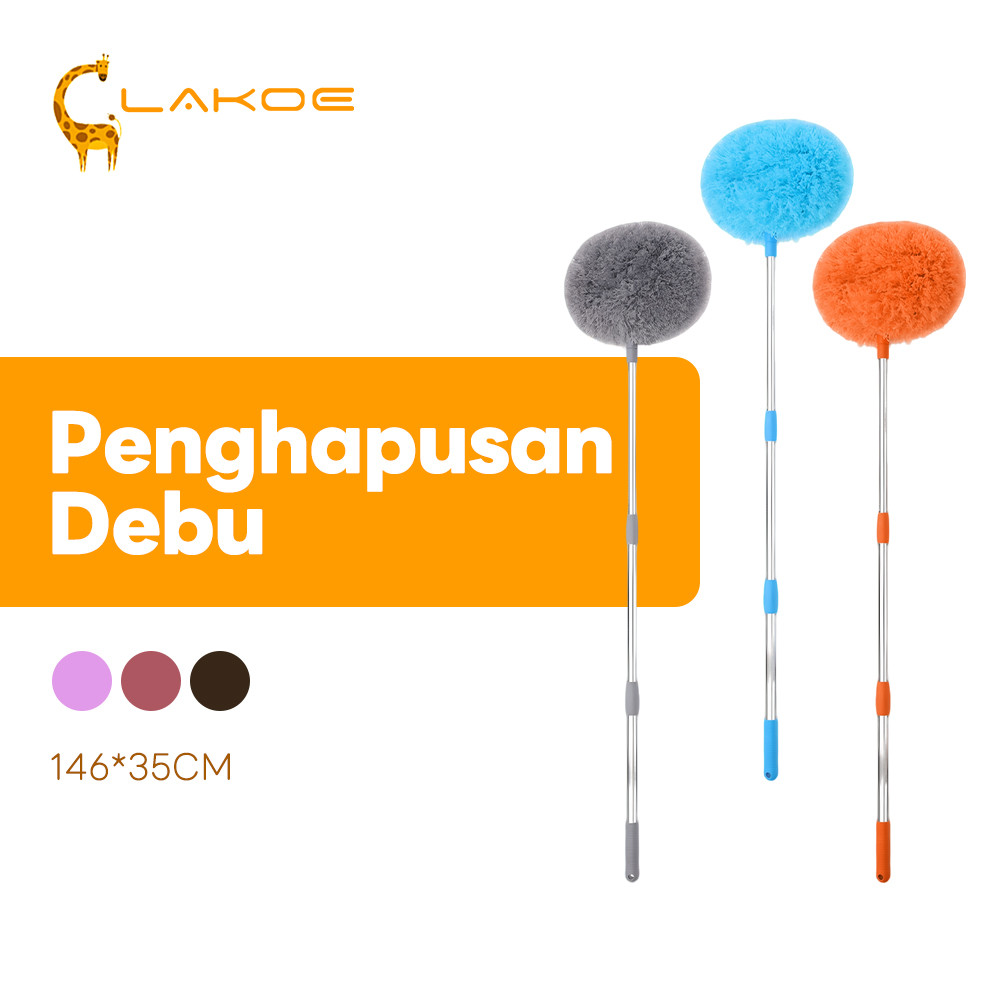 Lakoe Pembersih Kipas Siling Boleh Laras Duster Brush Adjustable Ceiling Fan Cleaner Dusters Extension Pole