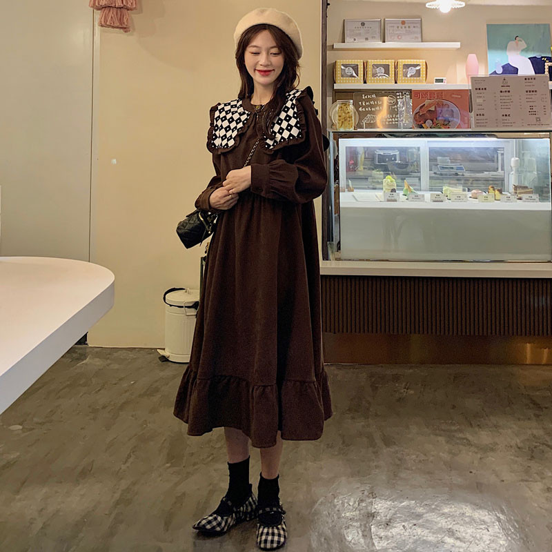 Retro Hepburn Style Mid-Length A-Line Dress