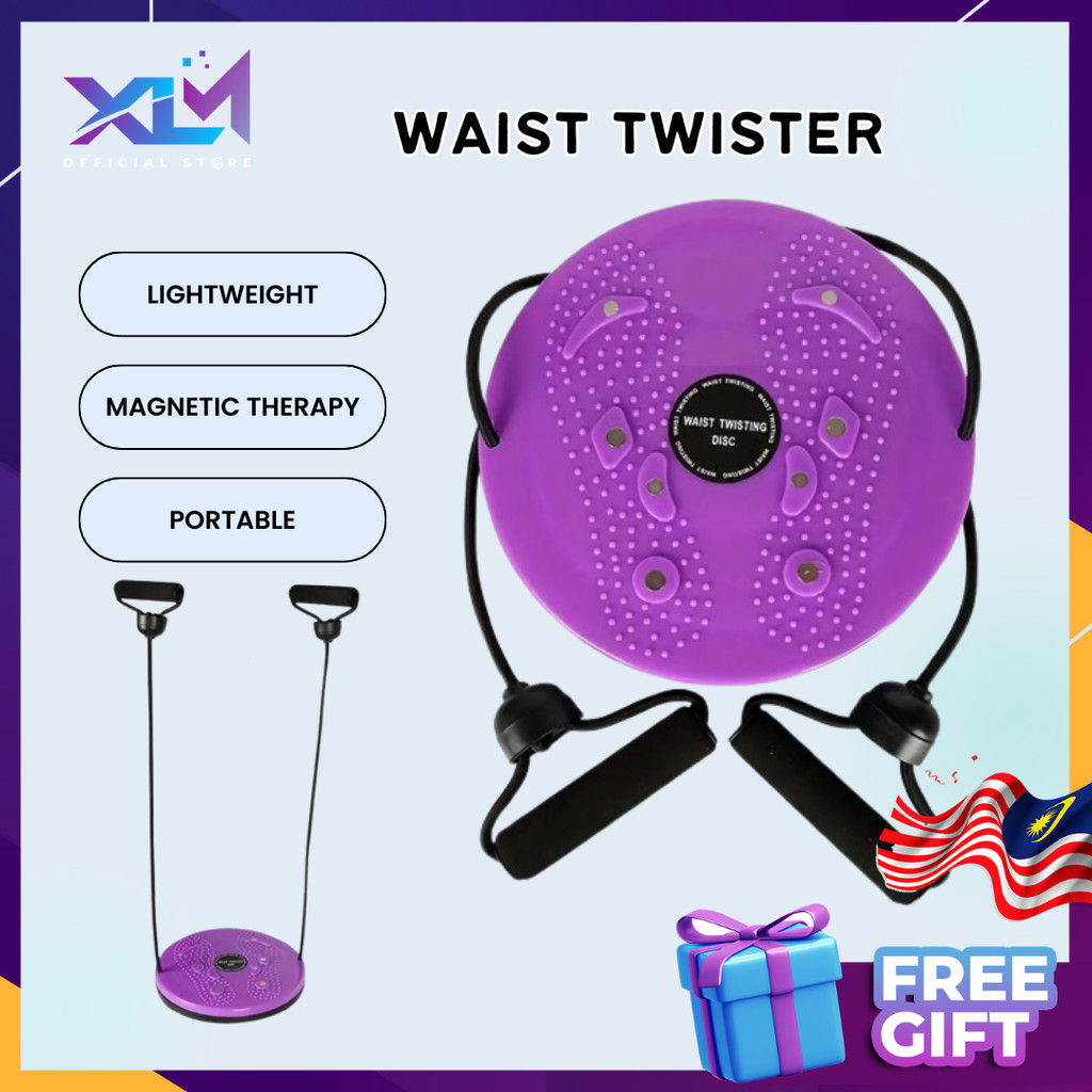 XLM PAPAN PUTAR PINGGANG SENAMAN URUT KAKI MAGNETIC WAIST TWISTER FOOT MASSAGE PLATE FITNESS 扭腰盘