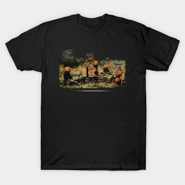 Vintage Pumpkin Heads and heaven T-Shirt Authentic Cotton 1 y2k Cartoon Not Sagging oversize