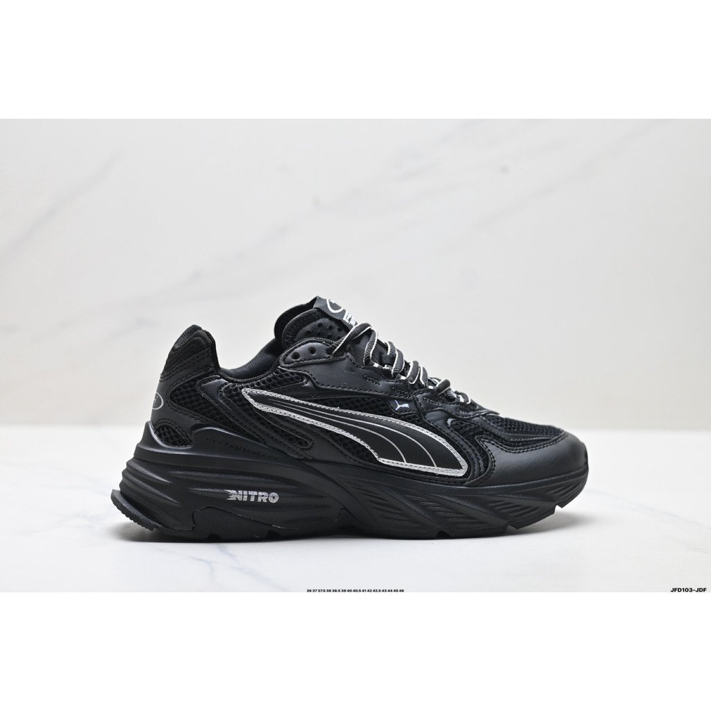 Puma shoes/Puma Fade Nitro Ls Men Women Dad shoes Sports shoes Height Increase shoes Hiking shoes Thick-Soled Height Increase Retro Trend Breathable LOZG
