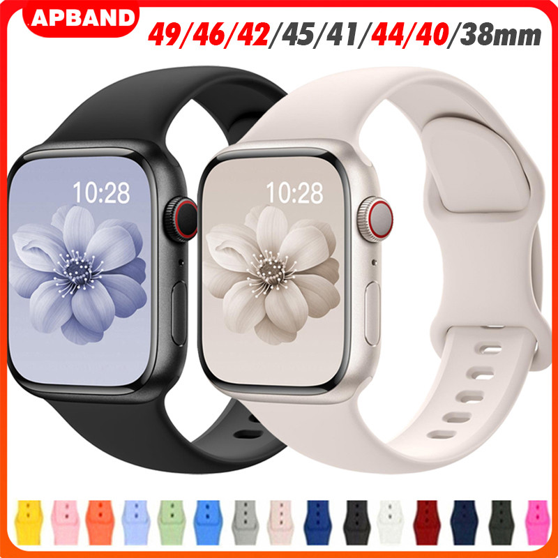 Silicone Sport Band Strap for Apple Watch series 11 10 9 8 7 6 5 SE 3 2 iWatch Ultra3/2 49mm 40 44 41 45 38mm 42mm 46mm