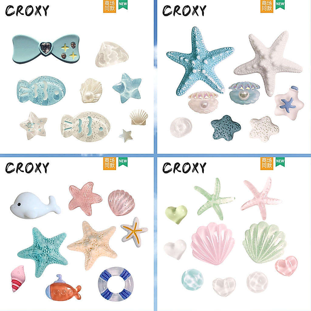 Beach Ocean Shoe Charms - DIY Nautical Sea Shell Decorations for Stylish Summer Shoes