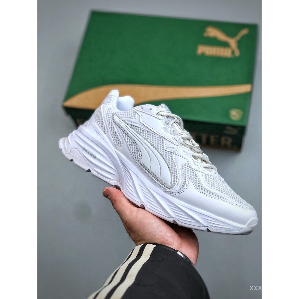 Puma shoes/Puma Fade Nitro Ls Men Women Dad shoes Sports shoes Commuter shoes Cross Country Running shoes Daily Commuter Co-Branded Thick-Soled Heightening Hip-Hop UZW8