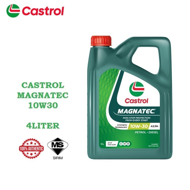Castrol MAGNATEC 10W-30 SN for Petrol and Diesel Vehicles (4L) (100% ORIGINAL)