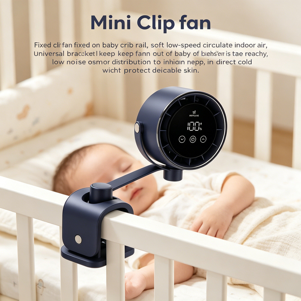 Kipas klip pelbagai fungsi rentas sempadan, boleh dicas semula melalui USB, kipas elektrik yang boleh dipasang di meja atau dinding dengan paparan digital pintar dan kipas peredaran senyap.