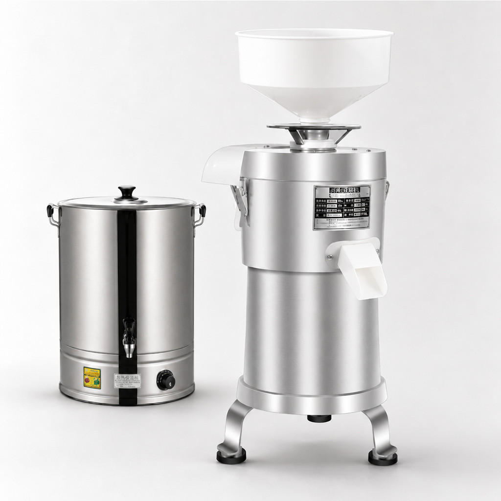 Mesin Pembuat Susu Soya Commercial 50kg Per Hour with 30L 2 in 1 Heated Water Bucket