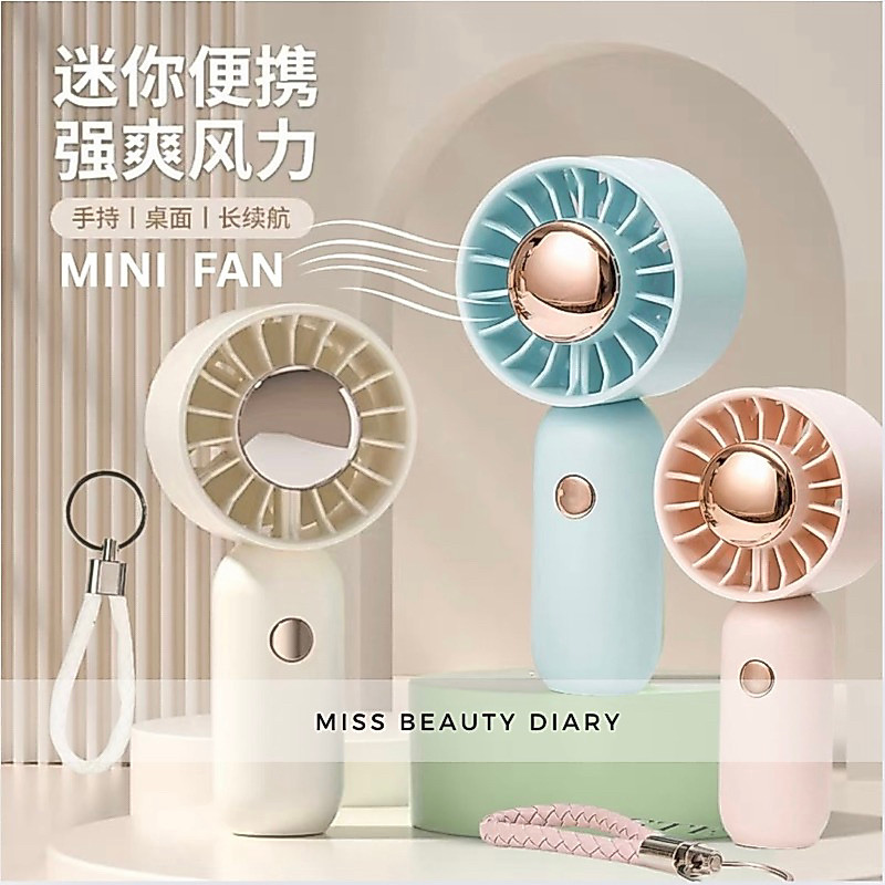 【ReadyStock】高颜值小风扇可充电迷你风扇Mini Fan Mobile Fan Kipas Mini Fan Mini kipas portable fan USB Fan Travel Fan Small kipas kecil