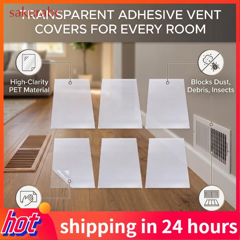 Sakurabc Ftvogue Transparent Pet Vent Covers 15.5 x 8 Inch with Clear Adhesive Backing…