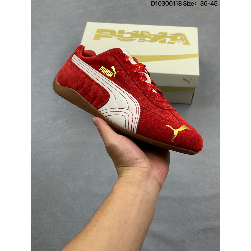 Puma shoes/Puma Speedcat OG Men Women Casual shoes Racing Series Casual shoes shoes shoes German Training shoes Soft Elastic Insole Round Toe New Style MPHB