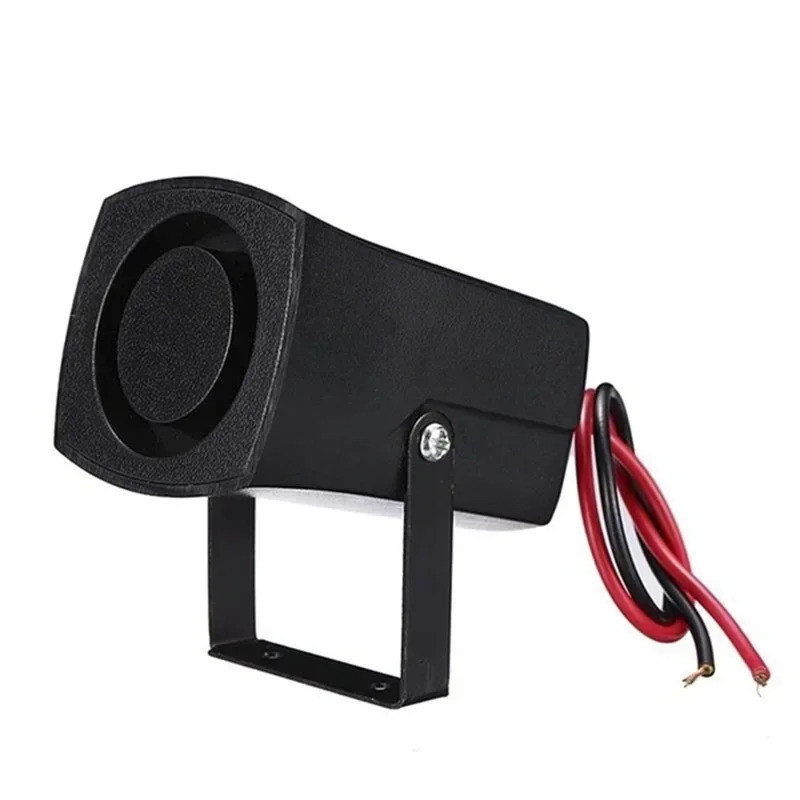 12V / 24V 120dB Beep Beep BiBi Mini Siren Penggera Rumah Siren DC Horn Kereta Kecil Sistem Pembesar Suara Rumah Buzzer Undur untuk Trak