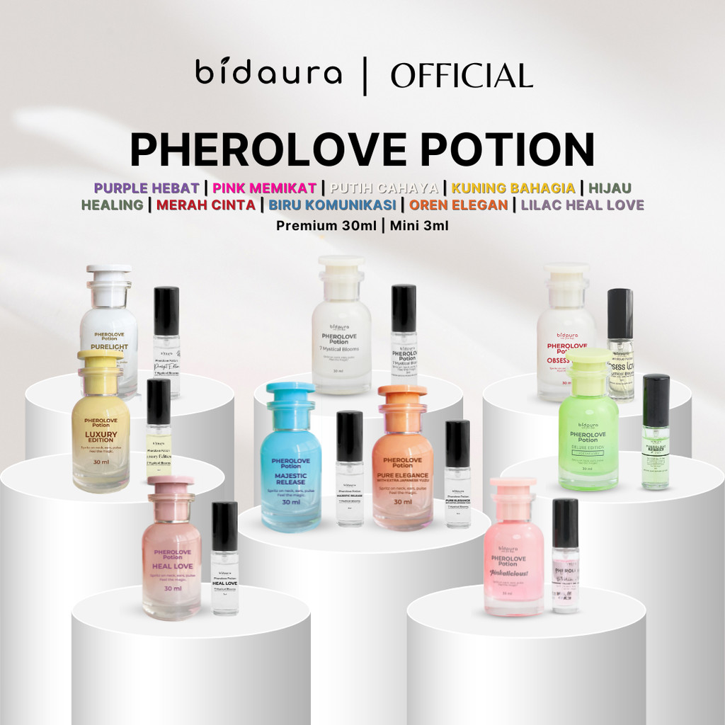 [WAJIB BELI] Bidaura Minyak Wangi Phero Perfume Aura 7 Bunga (Pherolove Potion) Berasaskan Essential Oil Minyak Bidara