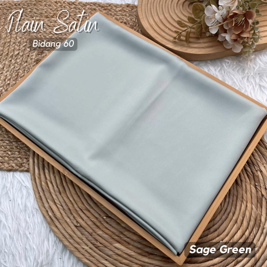 3.5M PEARL SATIN BIDANG 60 KAIN TAK PANAS SESUAI UNTUK BAJU KURUNG BAJU MELAYU BAJU PENGANTIN