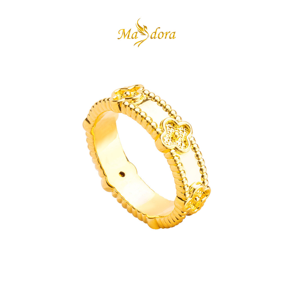 MASDORA 916 Gold Ring Rings Cincin Emas ~ HG Golden Lucky Band (EMAS 916/22K)